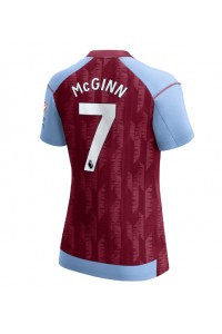 Aston Villa John McGinn #7 Jalkapallovaatteet Naisten Kotipaita 2023-24 Lyhythihainen